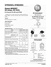 DataSheet NTB85N03 pdf